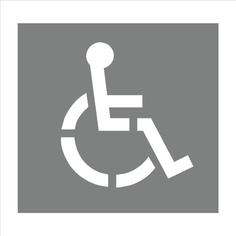 Handicap Stencil - Print Plus Designz