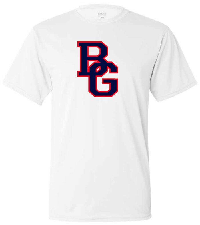 BG East White T-Shirt Interlocked BG Logo