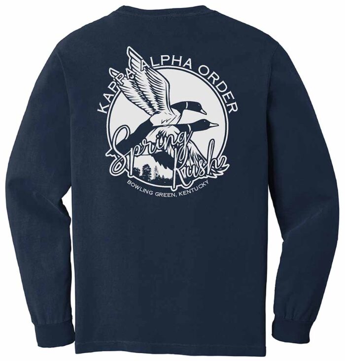 KA 2025 Spring Rush Comfort Colors Heavyweight Long Sleeve T-Shirt Light True Navy