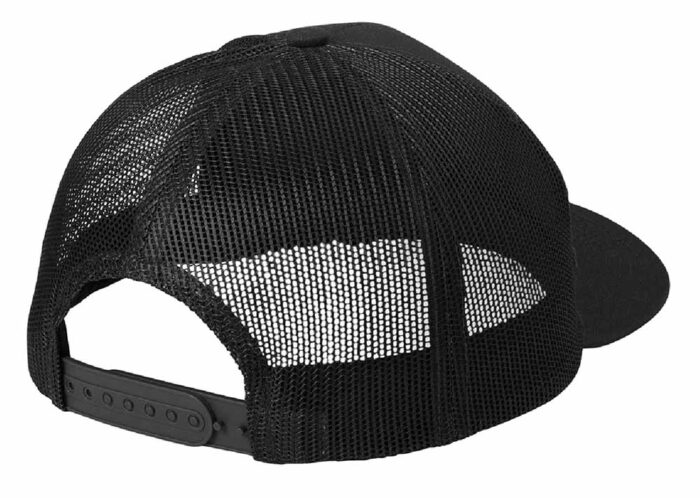 Port Authority® Snapback Trucker Cap Black on Black - Image 2