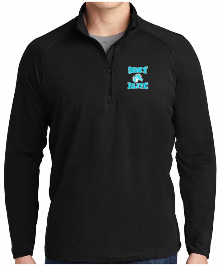 Quarter Zip Pullover Black