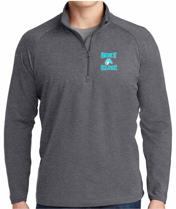 Quarter Zip Pullover Charcoal Grey Heather