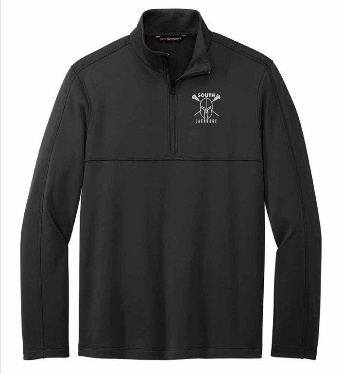 Port Authority® Smooth Fleece 1/4-Zip Deep Black