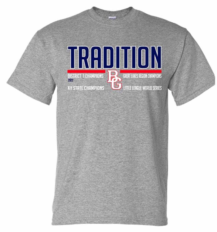 BG East Gray Tradition Champions T-Shirt