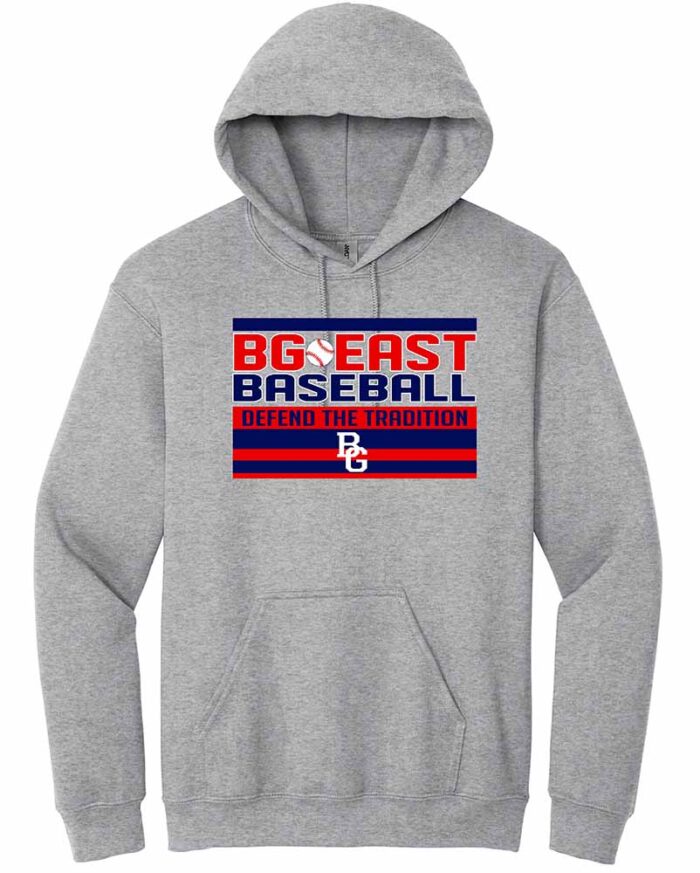 BG East Gildan Hoodie Defend The Tradition Sport Grey