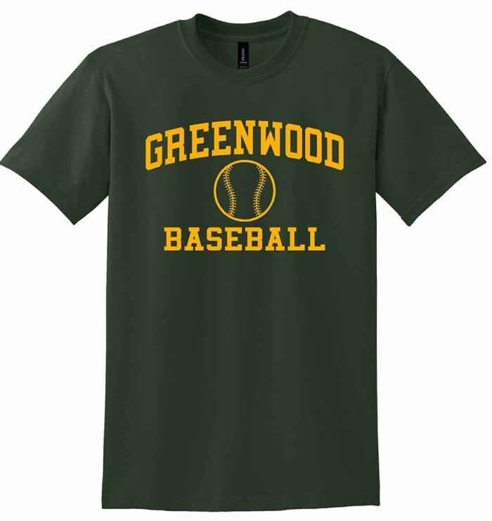 GHS Baseball Gildan DryBlend Short Sleeve T-Shirt Forest Green