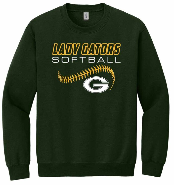 GHS Softball Gildan Sweatshirt Forest Green