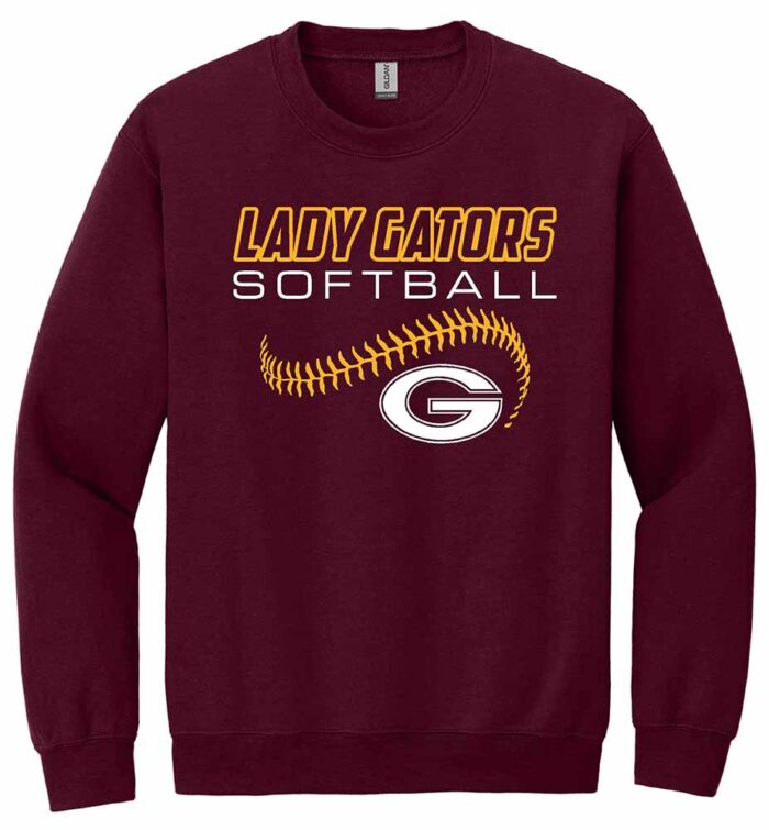 GHS Softball Gildan Sweatshirt Maroon