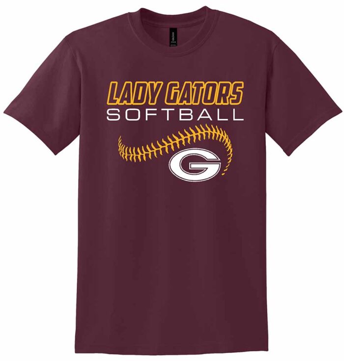 GHS Softball Gildan® DryBlend® Short Sleeve T-Shirt Maroon