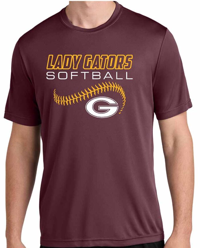 GHS Softball Sport-Tek® PosiCharge® Competitor™ Tee Maroon